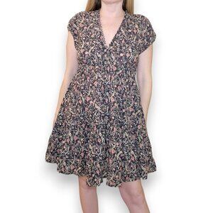 DOEN Black Floral Mini Dress